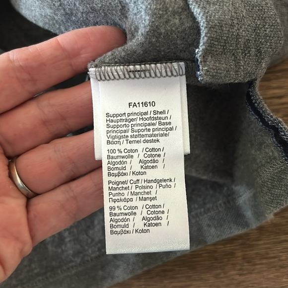 LACOSTE grey hooded long sleeve size 10 - Picture 5 of 7